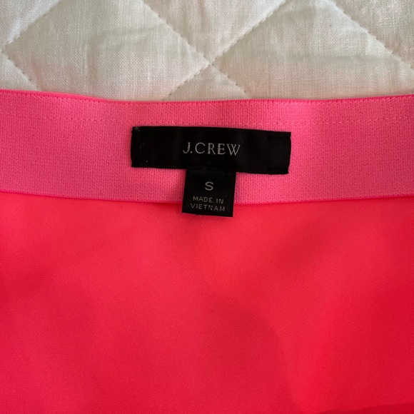 J Crew neon pink slip skirt size small - Picture 2 of 5